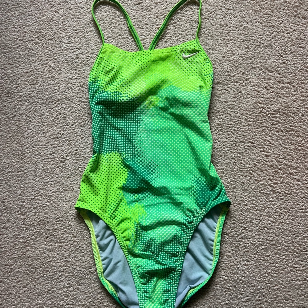 Green women’s Nike swimsuit size 30